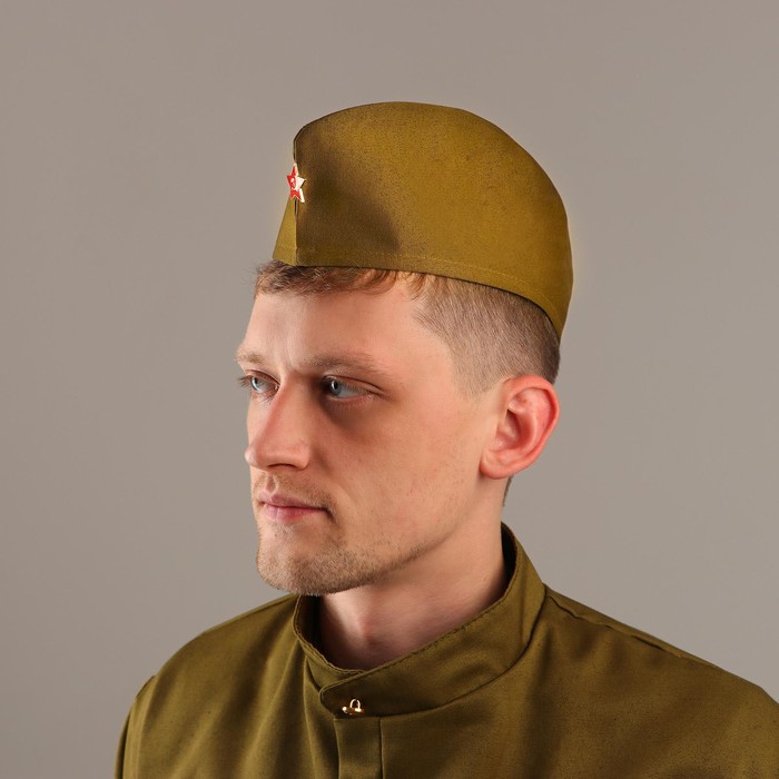 Пилотка х/б со звездой + термонаклейка, размер 58 см
Пилотка х/б со звездой + термонаклейка, размер 58 см