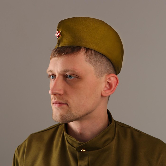 Пилотка х/б со звездой + термонаклейка, размер 54 см
Пилотка х/б со звездой + термонаклейка, размер 54 см