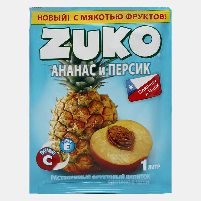 Растворимый напиток ZUKO Ананас-Персик, 25 г 
Растворимый напиток ZUKO Ананас-Персик, 25 г