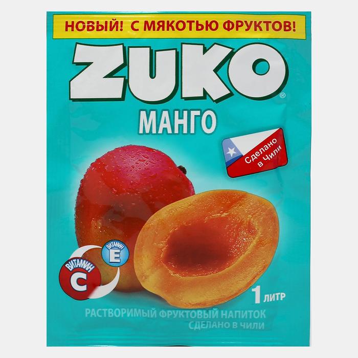 Растворимый напиток ZUKO Манго, 25 г 
Растворимый напиток ZUKO Манго, 25 г
