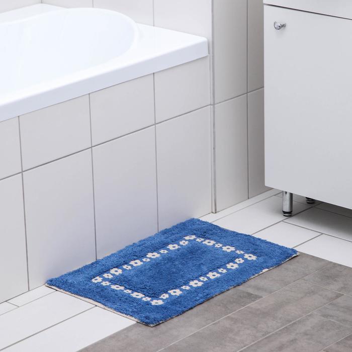 Коврик «Цветы», 40×60 см, 900 г/м2, 100% хлопок, цвет синий
Коврик «Цветы», 40×60 см, 900 г/м2, 100% хлопок, цвет синий