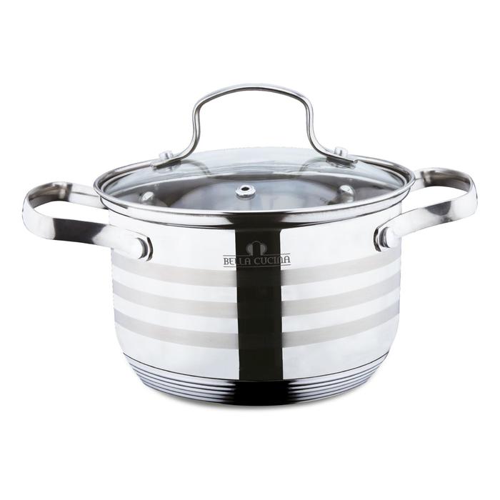 Кастрюля со стеклянной крышкой, 18 см, 3 л
Кастрюля со стеклянной крышкой, 18 см, 3 л