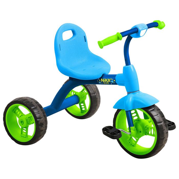 фото Велосипед трехколесный nika вд1, цвет синий с зеленым nika kids
