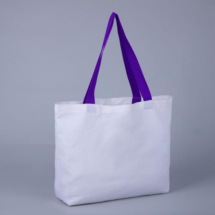 Сумка-шопер без молнии, без подкладки, цвет белый/фиолетовый
Сумка-шопер без молнии, без подкладки, цвет белый/фиолетовый