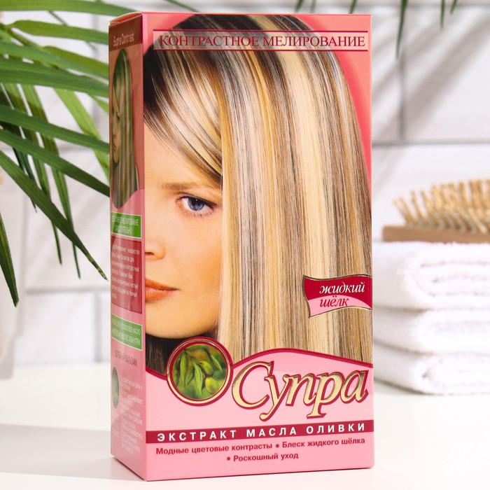 Средство для мелирования «Супра» с экстрактами масла оливки и жидким шёлком, 12 мл
Средство для мелирования «Супра» с экстрактами масла оливки и жидким шёлком, 12 мл