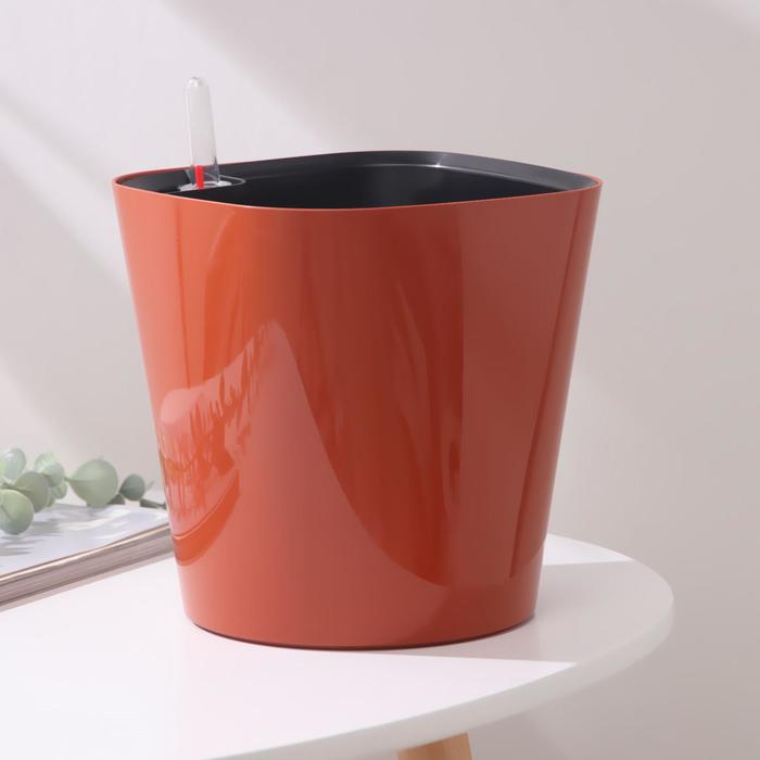 Кашпо с автополивом «Комфорт», 4,5 л (вставка 2,5 л), цвет глина
Кашпо с автополивом «Комфорт», 4,5 л (вставка 2,5 л), цвет глина