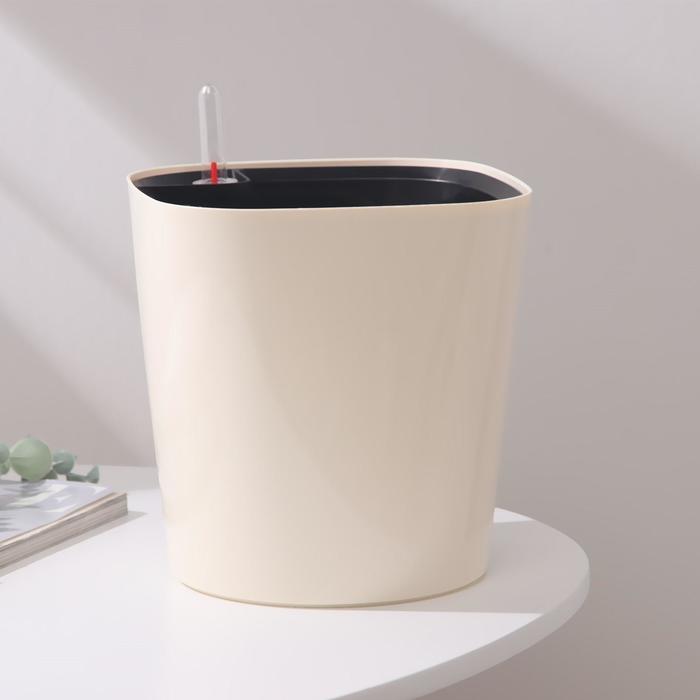 Кашпо с автополивом «Комфорт», 4,5 л (вставка 2,5 л), цвет кремовый
Кашпо с автополивом «Комфорт», 4,5 л (вставка 2,5 л), цвет кремовый