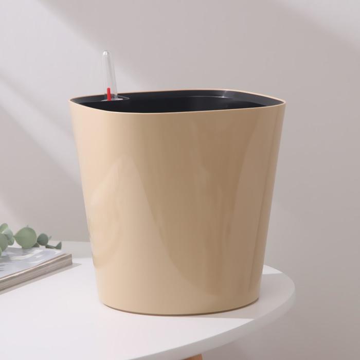 Кашпо с автополивом «Комфорт», 4,5 л (вставка 2,5 л), цвет латте
Кашпо с автополивом «Комфорт», 4,5 л (вставка 2,5 л), цвет латте