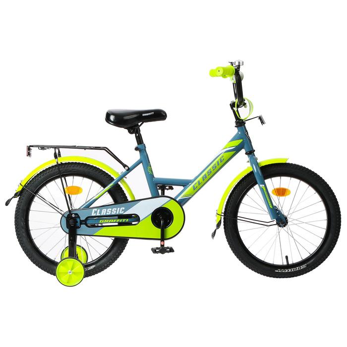 Велосипед 18" Graffiti Classic, цвет серый/лимонный
Велосипед 18" Graffiti Classic, цвет серый/лимонный