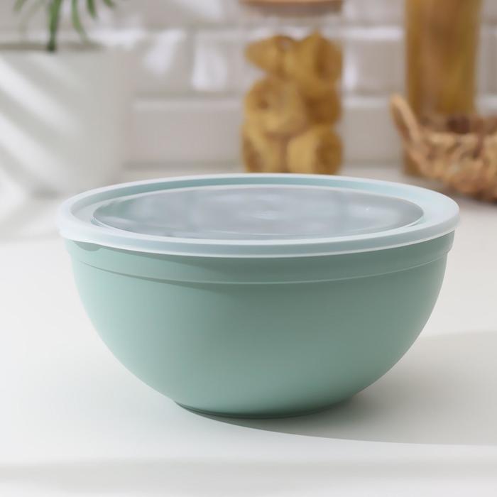 Миска с крышкой, IDEA, 4 л, цвет фисташковый
Миска с крышкой, IDEA, 4 л, цвет фисташковый