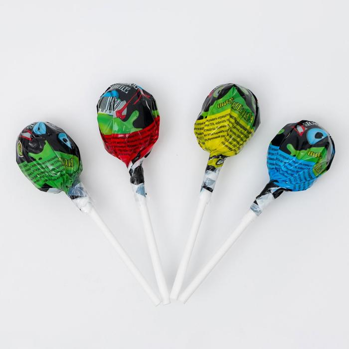 Карамель леденцовая на палочке "Кислотное чудище" с кислой шипучкой внутри, аромат киви, дис
Карамель леденцовая на палочке "Кислотное чудище" с кислой шипучкой внутри, аромат киви, дис