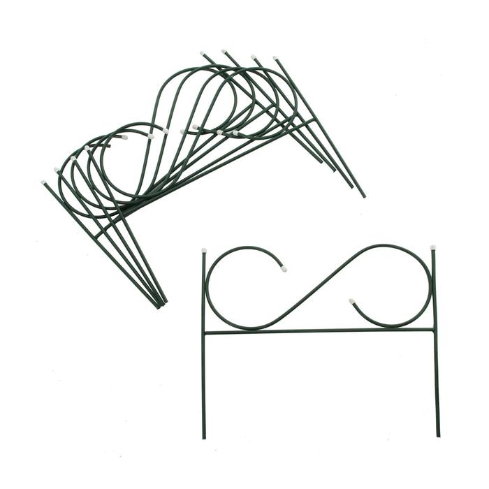 Ограждение декоративное, 50 × 360 см, 5 секций, металл, зелёное, «Мелодия»
Ограждение декоративное, 50 × 360 см, 5 секций, металл, зелёное, «Мелодия»