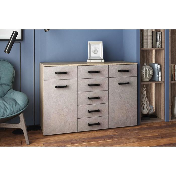 Комод Виго-4, 1200*840*440, Дуб сонома/Бетон
Комод Виго-4, 1200*840*440, Дуб сонома/Бетон