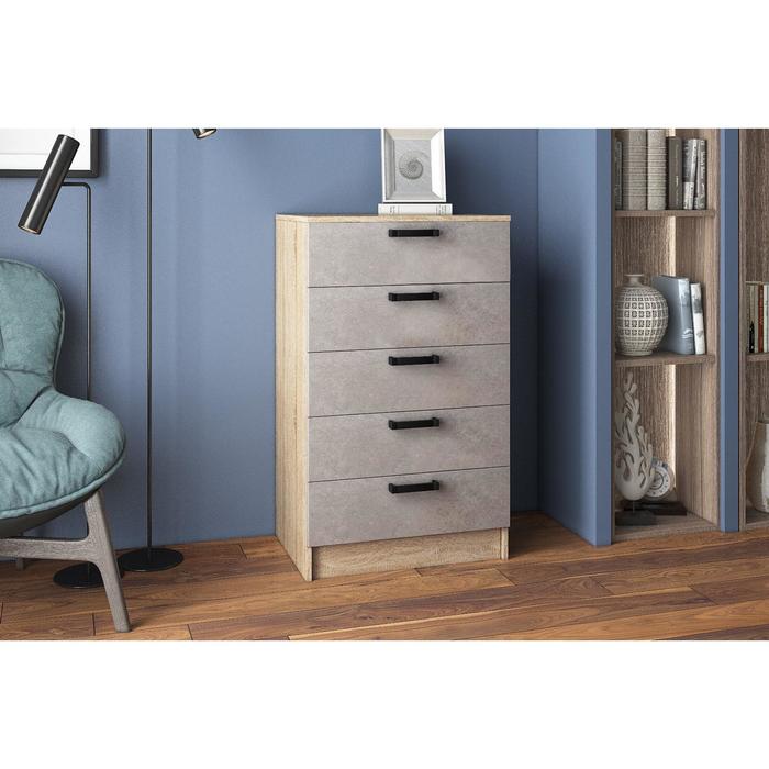 Комод Виго-3, 600*1000*420, Дуб сонома/Бетон
Комод Виго-3, 600*1000*420, Дуб сонома/Бетон