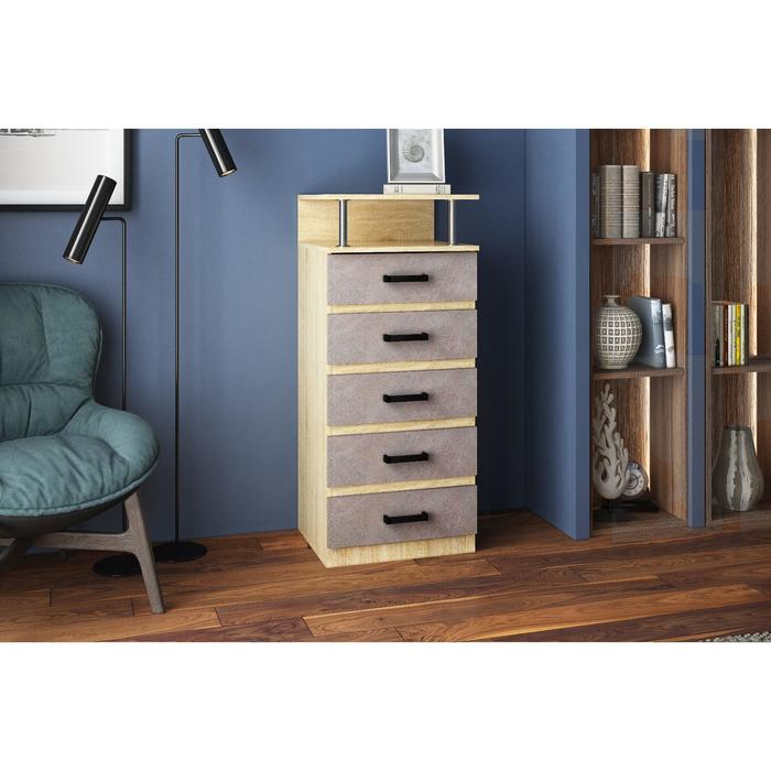 Комод Виго-10, 500*1100*440, Дуб сонома/Бетон
Комод Виго-10, 500*1100*440, Дуб сонома/Бетон