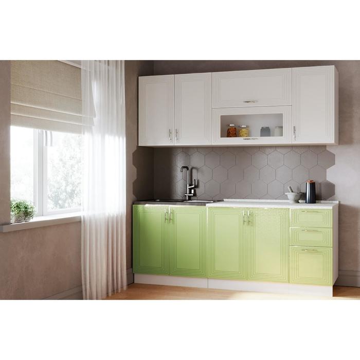 Кухонный гарнитур Олимп 1800, Белый/Салатовый МДФ
Кухонный гарнитур Олимп 1800, Белый/Салатовый МДФ