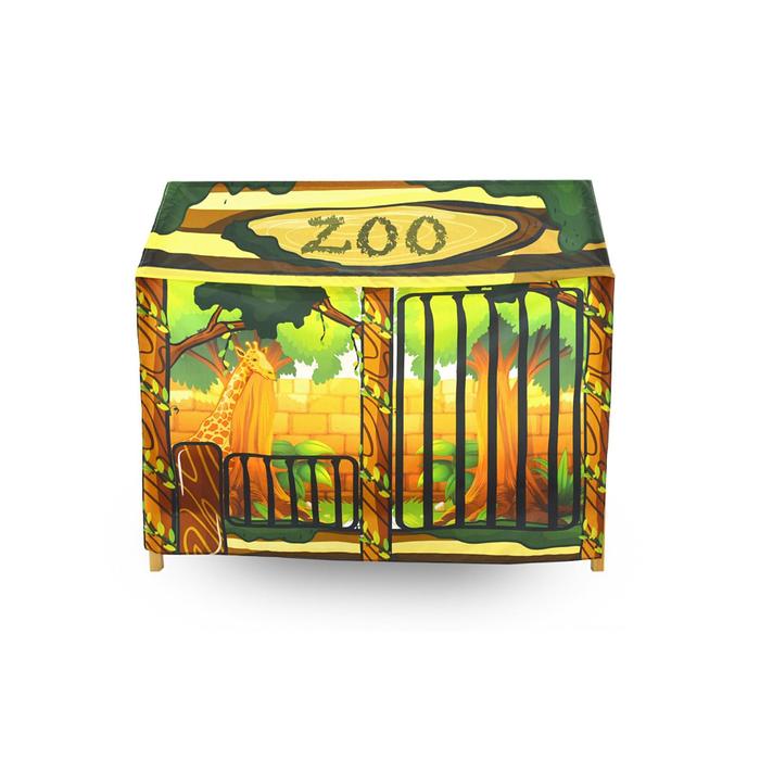 фото Игровая накидка бельмарко для кровати-домика своген "зоопарк"