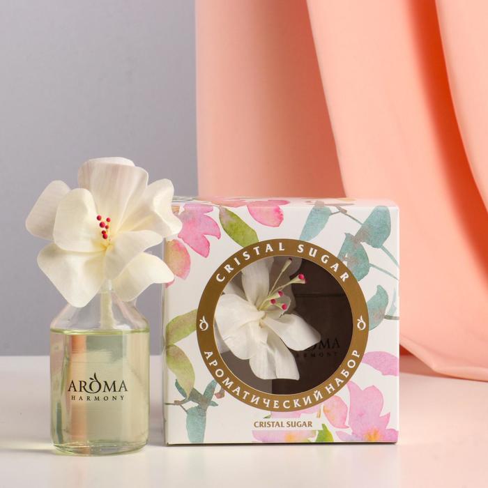 Диффузор ароматический с цветком из ротанга "Cristal sugar", 50 мл
Диффузор ароматический с цветком из ротанга "Cristal sugar", 50 мл