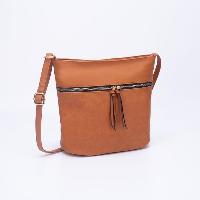 Сумка женская, отдел на молнии, наружный карман, цвет рыжий
Сумка женская, отдел на молнии, наружный карман, цвет рыжий