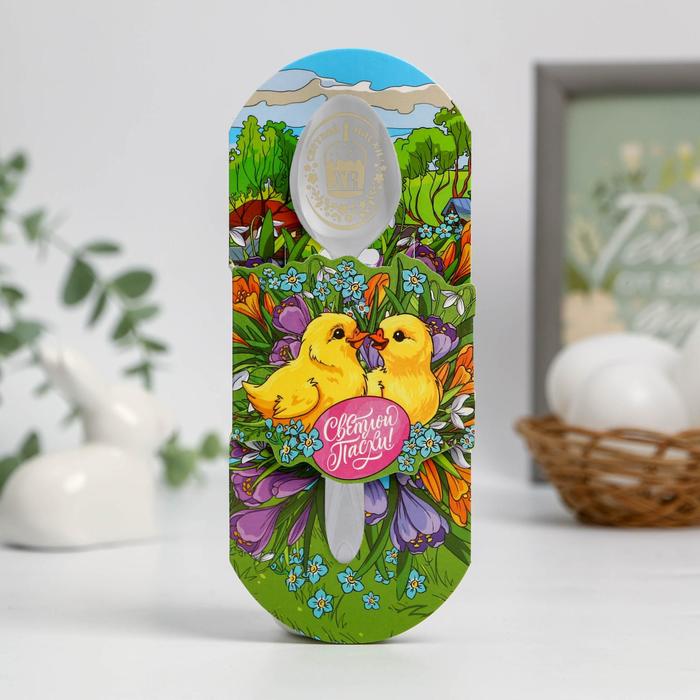 Ложка с гравировкой «Цыплята в цветах», 3 х 13.7 см 
Ложка с гравировкой «Цыплята в цветах», 3 х 13.7 см