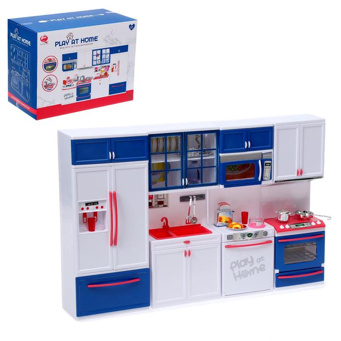 фото Набор игровой "кухня" для кукол, свет, звук с аксессурами
