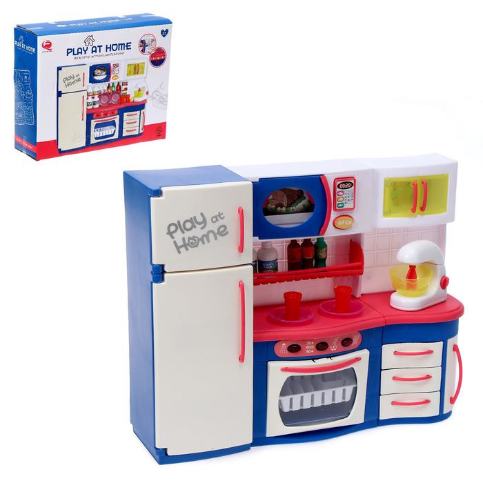 фото Набор игровой "кухня" для кукол, свет, звук с аксессурами
