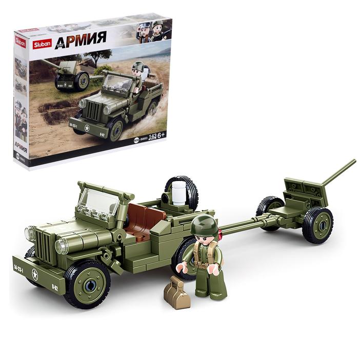 Конструктор Армия «Джип с пушкой», 143 детали
Конструктор Армия «Джип с пушкой», 143 детали