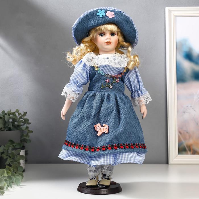 Кукла коллекционная керамика "Блондинка с кудрями, бежевый свитер зелёная юбка" 40 см
Кукла коллекционная керамика "Блондинка с кудрями, бежевый свитер зелёная юбка" 40 см