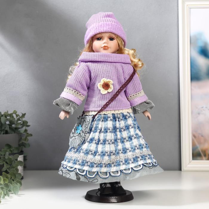 Кукла коллекционная керамика "Блондинка с кудрями, сиреневый свитер и шапочка" 40 см
Кукла коллекционная керамика "Блондинка с кудрями, сиреневый свитер и шапочка" 40 см