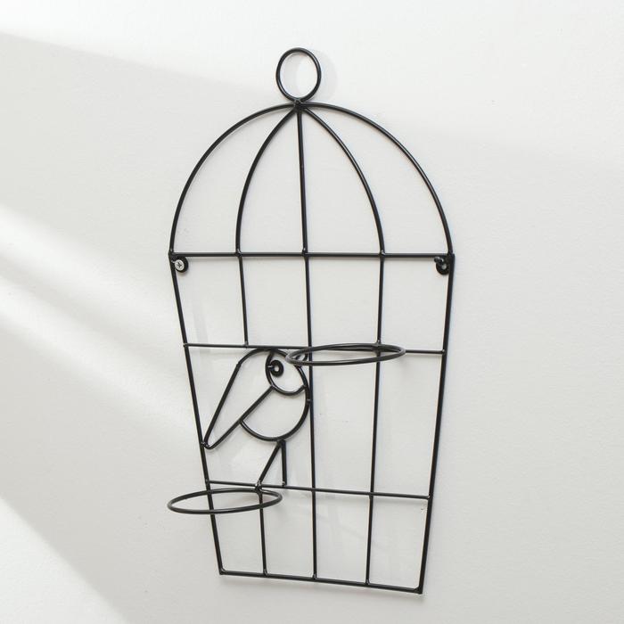 Подвес для кашпо настенный «Клетка», на 2 кашпо, d = 12 см
Подвес для кашпо настенный «Клетка», на 2 кашпо, d = 12 см