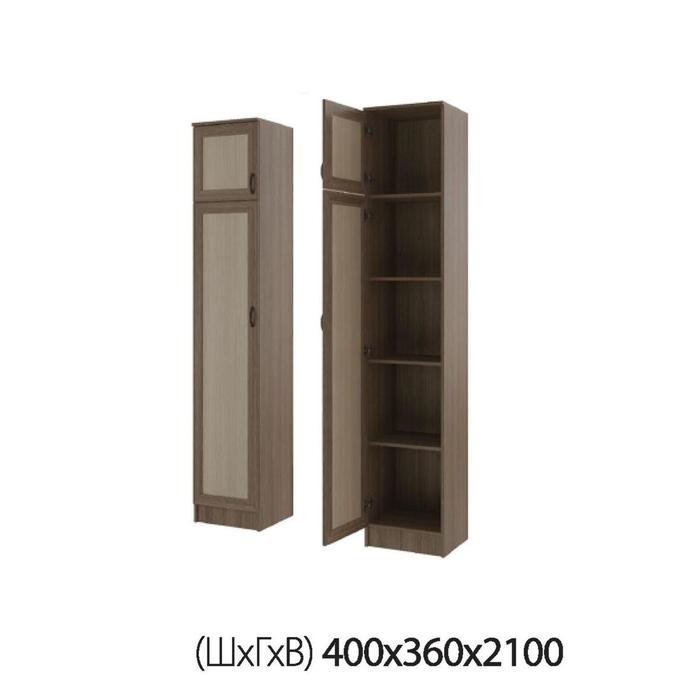 Пенал 400 Лотос-1, 400*360*2100, Шимо темный/Шимо светлый
Пенал 400 Лотос-1, 400*360*2100, Шимо темный/Шимо светлый