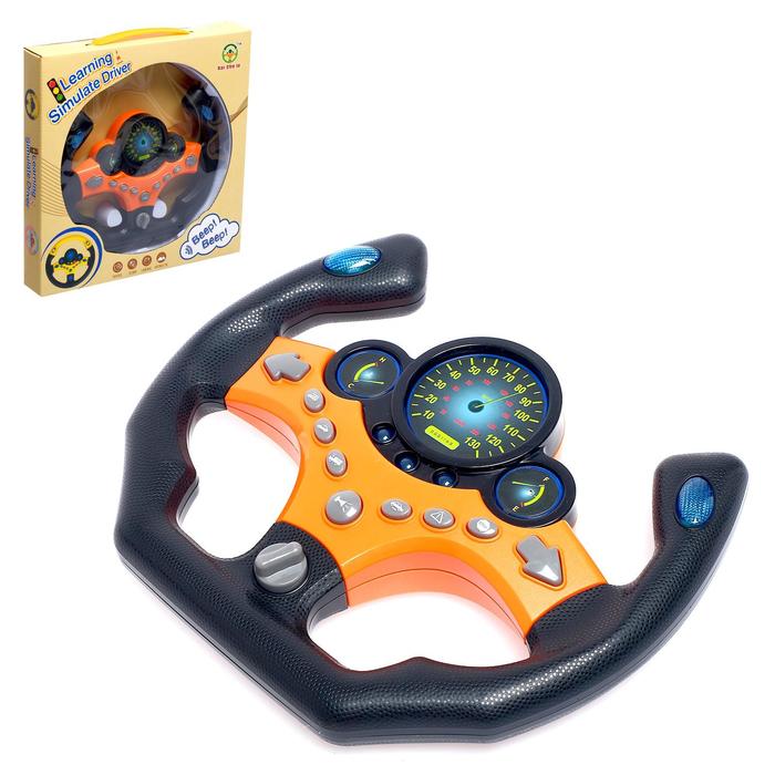 Руль музыкальный «Стрит рэйсер», световые и звуковые эффекты, работает от батареек
Руль музыкальный «Стрит рэйсер», световые и звуковые эффекты, работает от батареек
