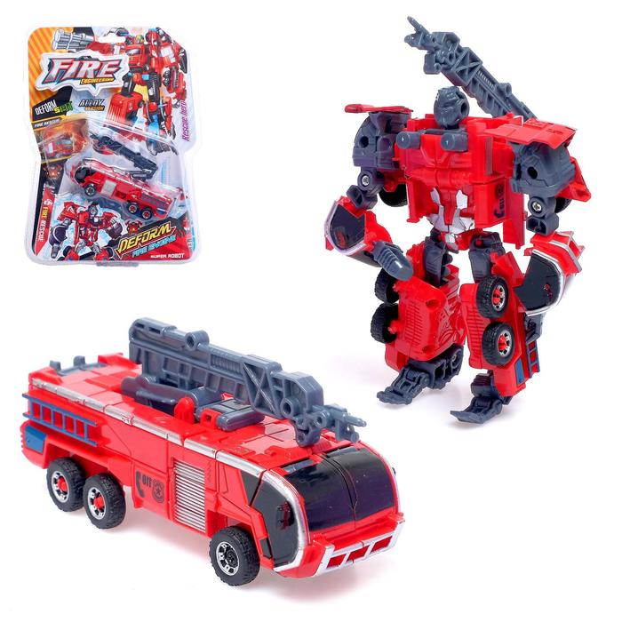 Робот "Пожарный", трансформируется, с элементами из металла, МИКС
Робот "Пожарный", трансформируется, с элементами из металла, МИКС