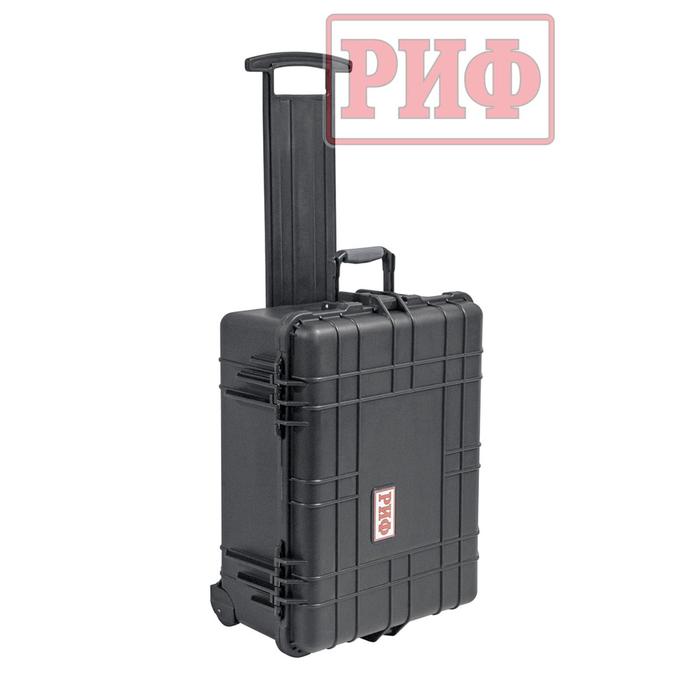 Кейс защитный ударопрочный РИФ 560х455х265 мм на колесах с телескопической ручкой
Кейс защитный ударопрочный РИФ 560х455х265 мм на колесах с телескопической ручкой