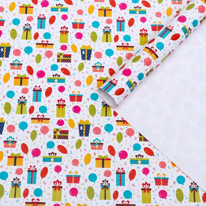 Набор бумаги упаковочной глянцевой "Шарики", 50 × 70 см, 2 листа
Набор бумаги упаковочной глянцевой "Шарики", 50 × 70 см, 2 листа