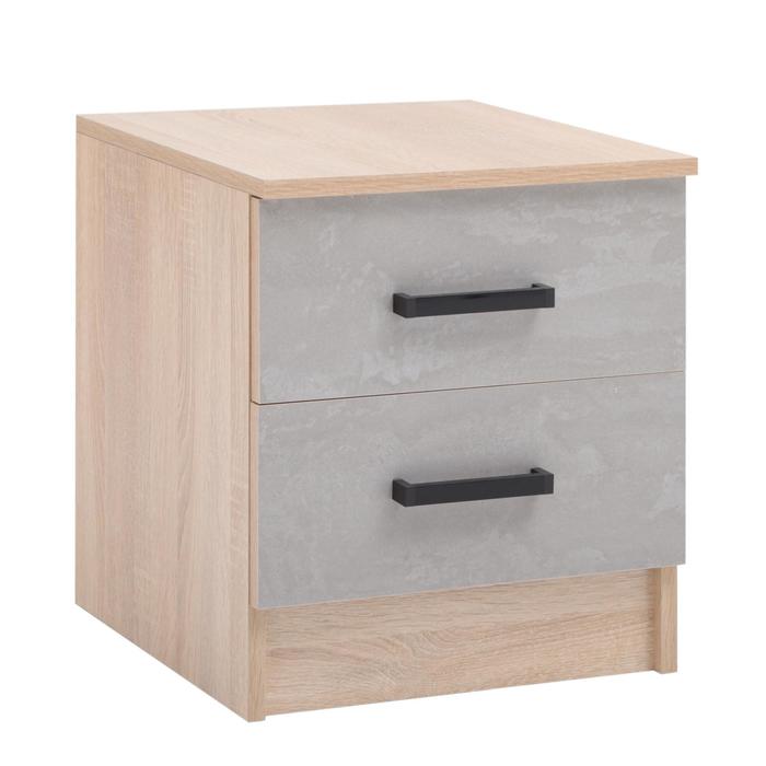 Тумба прикроватная Лазурит, 400*466*430, Дуб сонома/Бетон
Тумба прикроватная Лазурит, 400*466*430, Дуб сонома/Бетон