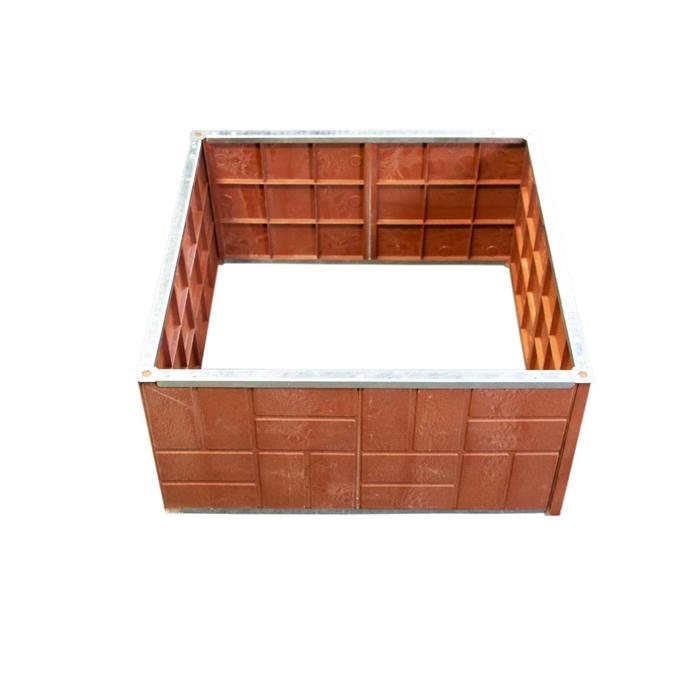 Грядка из песчанополимерной плитки 68х68х34 см, терракот
Грядка из песчанополимерной плитки 68х68х34 см, терракот