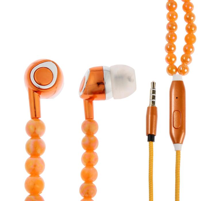 Наушники LuazON VBT 1.11 "Жемчуг", вакуумные, микрофон, оранжевые
Наушники LuazON VBT 1.11 "Жемчуг", вакуумные, микрофон, оранжевые