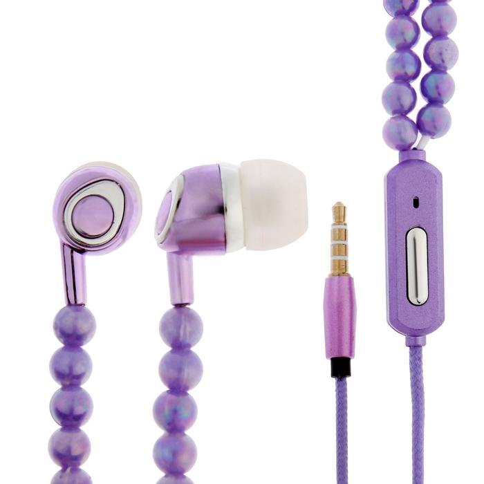 Наушники LuazON VBT 1.11 "Жемчуг", вакуумные, микрофон, фиолетовые 
Наушники LuazON VBT 1.11 "Жемчуг", вакуумные, микрофон, фиолетовые
