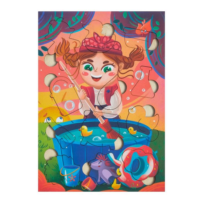 Пазл "Баба яга", дерево, 12 деталей
Пазл "Баба яга", дерево, 12 деталей