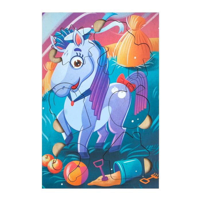 Пазл "Пони", дерево, 6 деталей
Пазл "Пони", дерево, 6 деталей