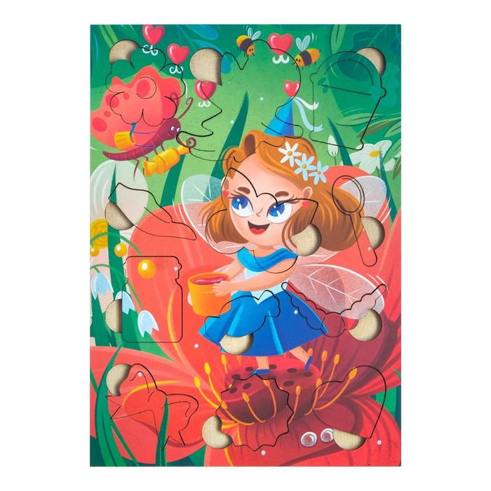 Пазл "Фея", дерево, 12 деталей
Пазл "Фея", дерево, 12 деталей