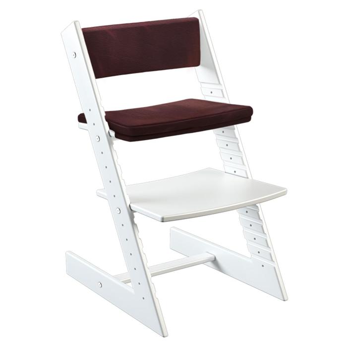 фото Комлпект подушек на спинку и сидение для стула премиум, цвет гранат