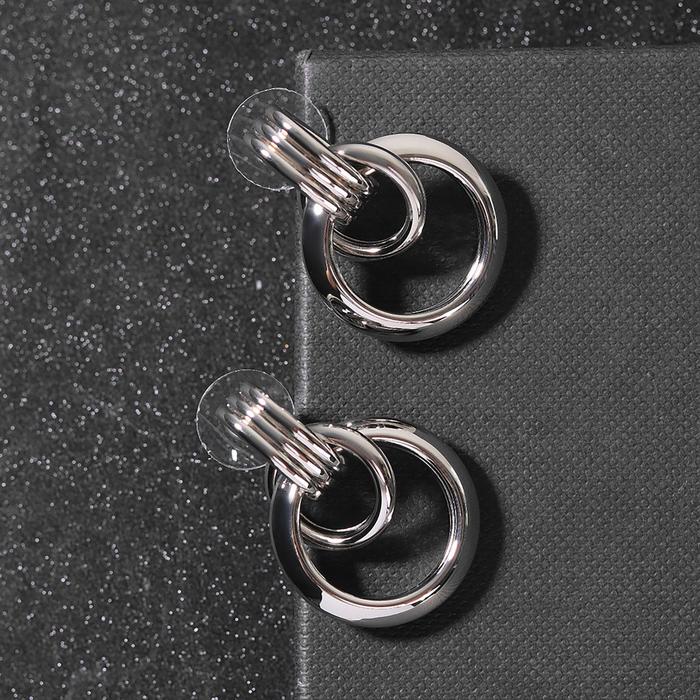 Серьги металл "Геометрия" слияние, цвет серебро
Серьги металл "Геометрия" слияние, цвет серебро