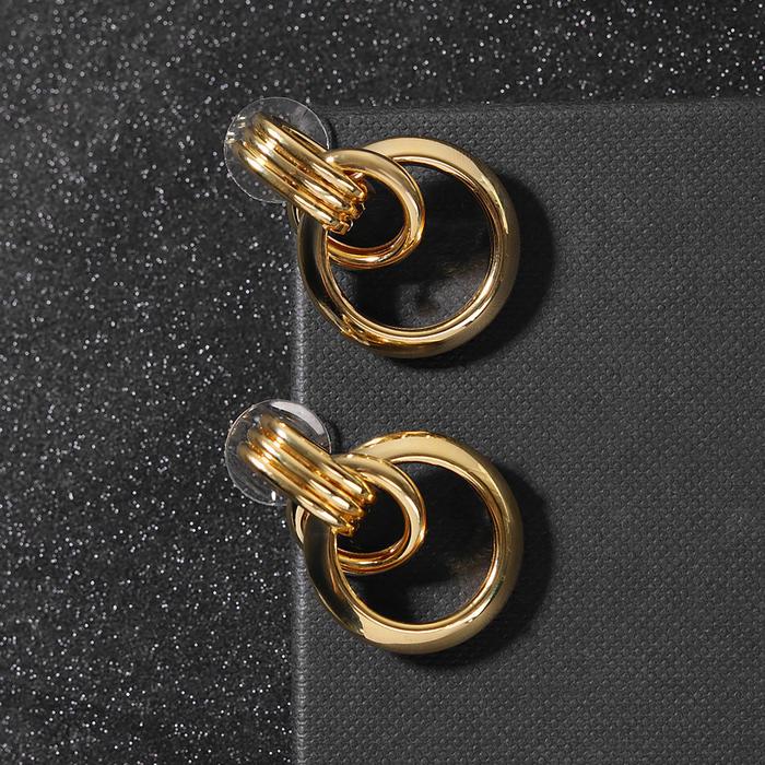 Серьги металл "Геометрия" слияние, цвет золото
Серьги металл "Геометрия" слияние, цвет золото