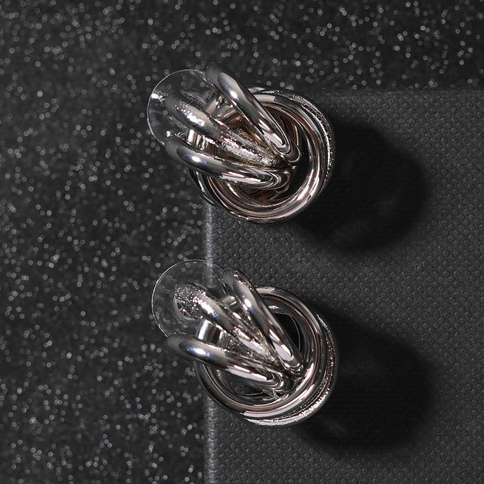 Серьги металл "Геометрия" кольца в пересечение, цвет серебро
Серьги металл "Геометрия" кольца в пересечение, цвет серебро