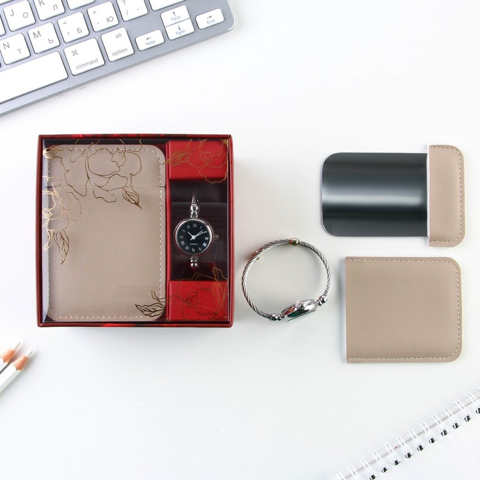 фото Набор: часы наручные и зеркало «притягивай взгляды» like me