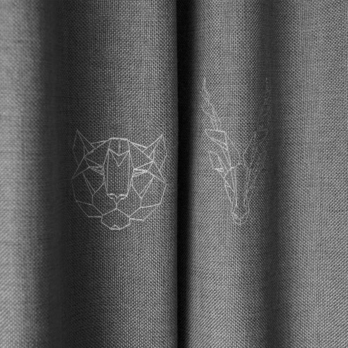 фото Комплект штор «лука», размер 2х145х270 см, цвет серый pasionaria