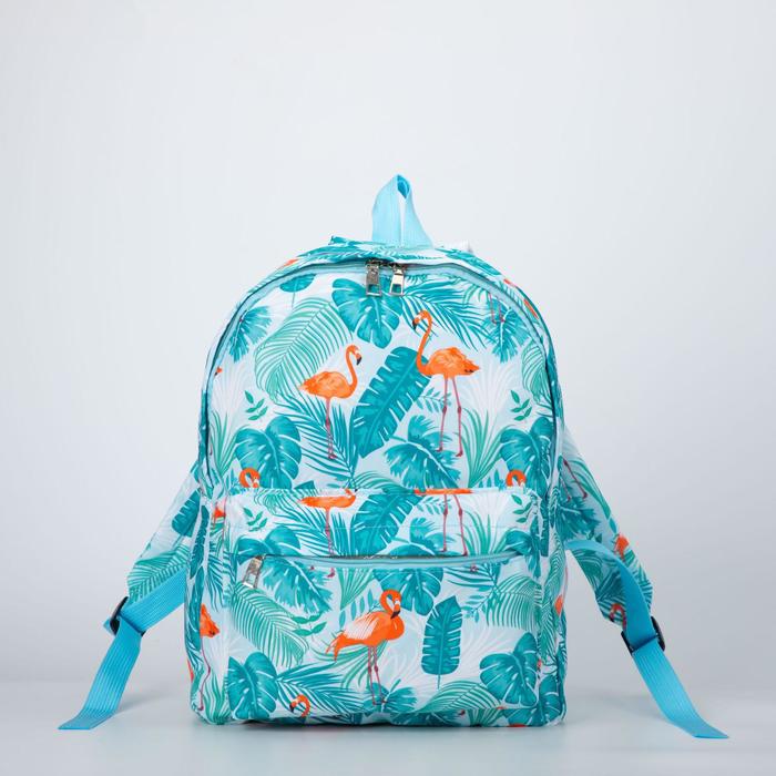 Рюкзак, отдел на молнии, наружный карман, цвет голубой
Рюкзак, отдел на молнии, наружный карман, цвет голубой