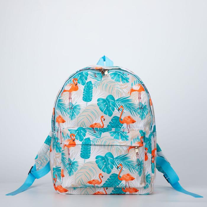 Рюкзак, отдел на молнии, наружный карман, цвет голубой
Рюкзак, отдел на молнии, наружный карман, цвет голубой